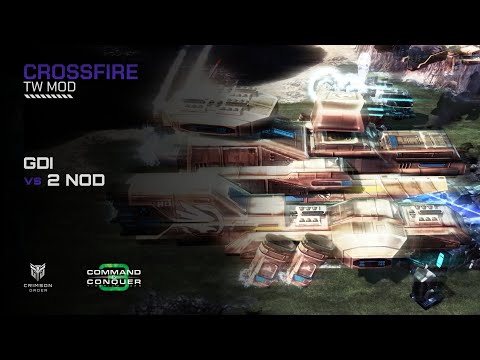 Видео: Tiberium Wars [Мод Crossfire] — GDI против 2 NOD Brutal AI