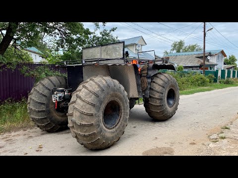 Видео: Обзор вездехода Юрия Кордюкова на ободрышах К-700!