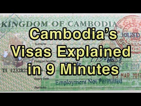 Видео: Варианты виз в Камбоджу: посетите, работайте или живите в Камбодже в 2024 году