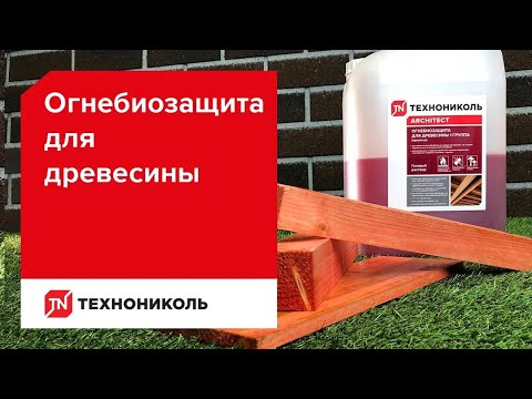 Видео: Огнебиозащита деревянных конструкций #ТЕХНОНИКОЛЬ