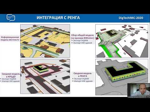 Видео: Доклад "Технологии информационного моделирования КРЕДО  - практический опыт" (DigTechIMC-2020)