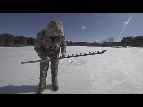 Видео: Пила по льду. Испытания. Не всё так просто.