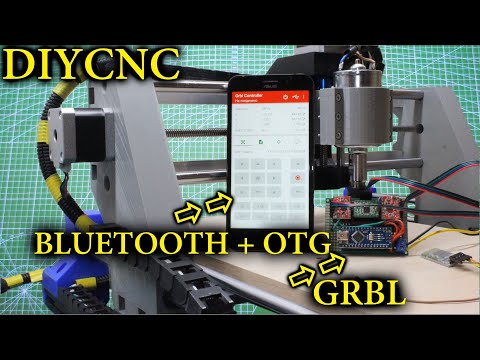 Видео: Интересная функция Android смартфона. Управление станком с ЧПУ по блютуз и OTG. GRBL Controller