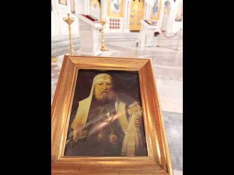 Видео: Молебны  о здравии с акафистом святителю Патриарху Тихону у частицы его мощей часть 1