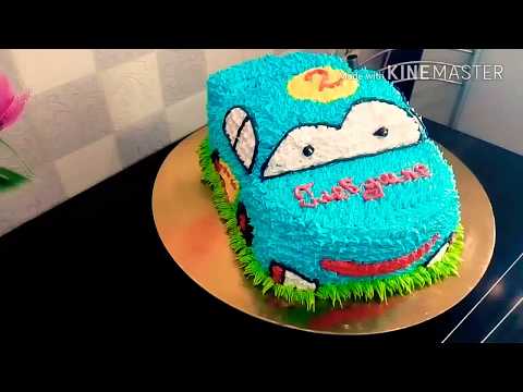 Видео: Как сделать торт Машина для мальчика Наталья Торт Sweet stories