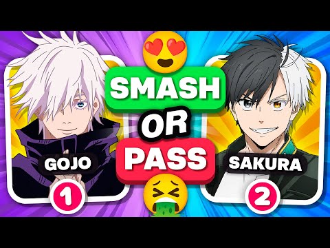 Видео: SMASH or PASS ANIME 😍🤮 МУЖСКАЯ ВЕРСИЯ [ЛУЧШИЕ HUSBANDOS ИЗ АНИМЕ] 💙