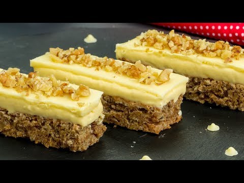 Видео: Самое вкусное и самое простое в приготовлении - ореховое пирожное с белым шоколадом. | Appetitno.TV