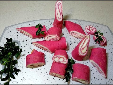 Видео: БЛИСТКИ с сыром. БЛИНЫ с красной свеклы. Цветные блины