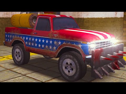 Видео: Машина Хантер Zombie Derby #2 Кид против Зомби как в Earn to Die на Машинки Кида