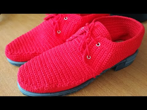 Видео: Вязаная обувь. Ботиночки