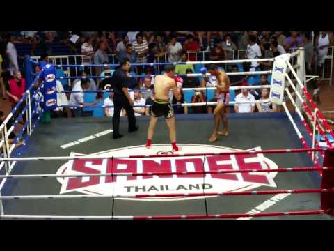 Видео: Тимур Маматисаков  Бой на стадионе Пхукета  23 11 2014