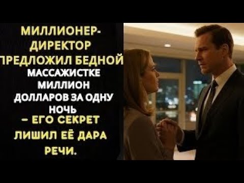 Видео: Миллионер предложил массажистке миллион за ночь — его тайна шокировала её.