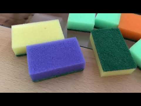 Видео: Игры с губками для мытья посуды