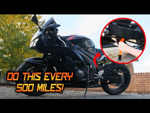 Видео: Техническое обслуживание мотоцикла | Как почистить цепь 🔗