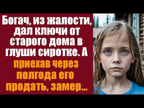 Видео: Богач, из жалости, дал ключи от старого дома в глуши уличной сиротке. А приехав через полгода...
