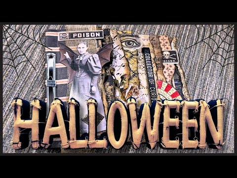 Видео: Журнал-перевертыш Тима Хольца на Хэллоуин, вдохновленный @bybar_paperlover #diypapercraft #junkjo...