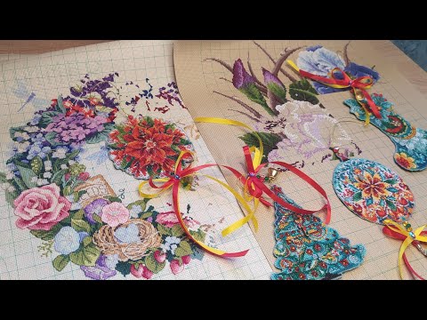 Видео: Вышитое в мае 2025...(Рождественский декор от Лукас - финиш).