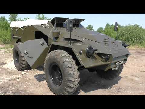 Видео: БТР-40 с дизельным двигателем HINO