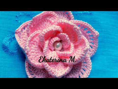 Видео: Роза, для Ирландского кружева. Часть1-я.