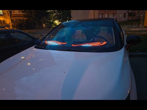 Видео: Cветодиодный гибкий экран для автомобиля и не только