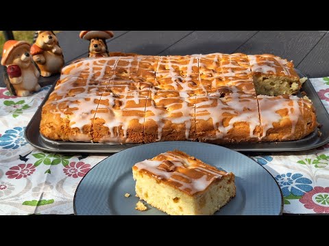 Видео: Простой и вкусный Яблочный пирог. Apfelkuchen,  Apple Cake