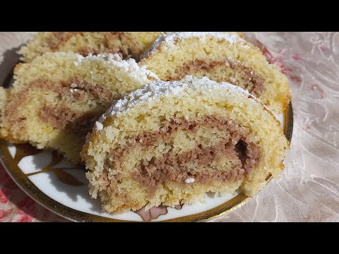 Видео: 1 ՁՎՈՎ Մածունով ռուլետ` Փամփլիկ | Рулет из 1 яиц и стакана мацуна