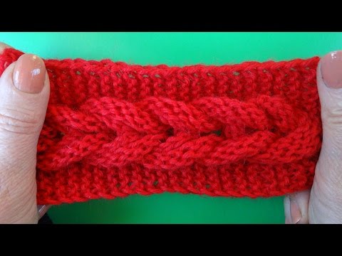 Видео: Knitting pattern Узор Коса вязание спицами 7