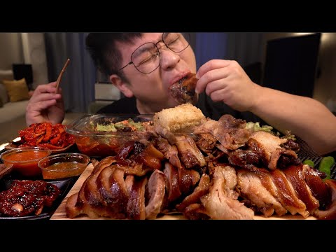 Видео: k food_Корейский мукбанг, джокбал, мукбанг, поздний ночной мукбанг, легенда, мукбанг