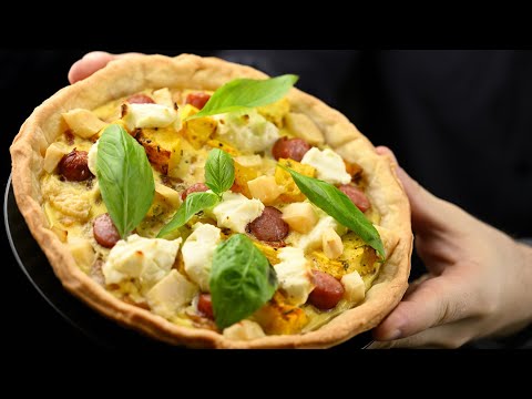 Видео: Почти ПИЦЦА! Заливной пирог КИШ ЛОРЕН с Тыквой и сыром. Отличная идея на завтрак или ужин.