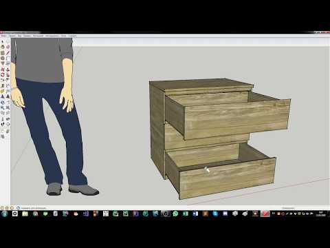 Видео: Делаем динамический комод в sketchup (седьмой урок)