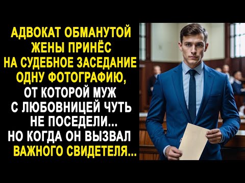 Видео: Адвокат жены принёс на суд одну фотографию, от которой муж с любовницей застыли в шоке...