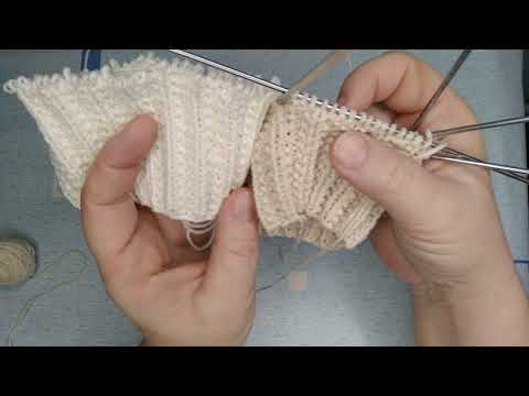 Видео: Простая в вязании шведская резинка круговыми рядами