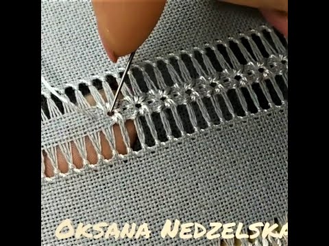 Видео: #shorts КРАСИВАЯ Вышивка 🔥  Мережка| Hand embroidery|