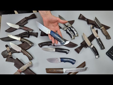 Видео: Самые популярные ножи от Мастерской Семина | М390 | d2 | дамаск