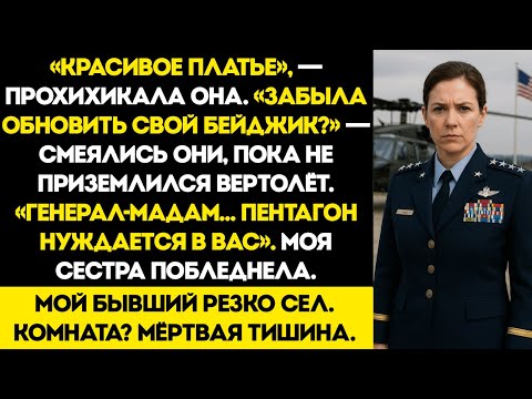 Видео: Они насмехались надо мной на встрече выпускников — пока не приземлился вертолёт. Госпожа генерал…