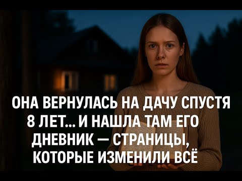 Видео: ОНА ВЕРНУЛАСЬ НА ДАЧУ СПУСТЯ 8 ЛЕТ… И НАШЛА ТАМ ЕГО ДНЕВНИК — СТРАНИЦЫ, КОТОРЫЕ ИЗМЕНИЛИ ВСЁ