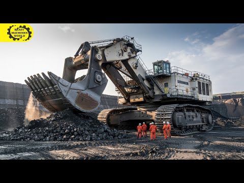 Видео: БЕЗУМНЫЕ горнодобывающие машины в действии — экстремально тяжёлое оборудование в действии