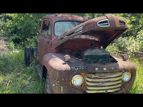Видео: Будет ли он работать спустя 56 лет? Грузовик Ford Flathead V8 1948 года.