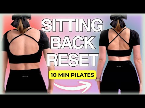 Видео: 10-минутный пилатес для исправления осанки | Избавление от сутулости и боли в спине | Glow Mini