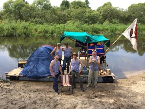 Видео: Neman 2014. Беларусь. Река Неман 2014. Сплав на плоту.
