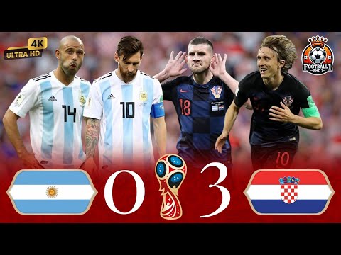Видео: Хорватия уничтожает Аргентину и Месси на чемпионате мира 💥😱🔥 ● Хорватия (3-0) Аргентина ¦ 4K 🎬