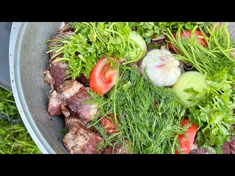 Видео: Казан кебаб. Готовка в горах ⛰️ 👨‍🍳