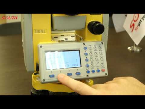 Видео: Тахеометр South: Ориентирование, Клавиша "Звездочка", Съемка, Обратная засечка,