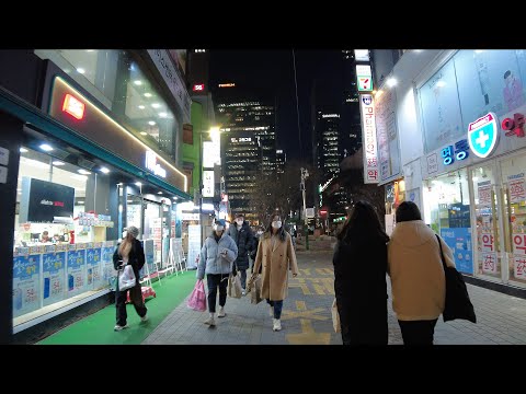 Видео: 【4K】Вечерняя прогулка по Сеулу - Мёндон (февраль 2021 г.) (EP.89)