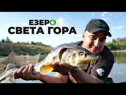 Видео: Първи риболов на езеро Света Гора - ХВАНАХ СИ ЕСЕТРИЧКА