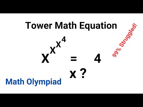 Видео: Загадочное уравнение! Гарвардский экзамен | Математическая задача «Экспоненциальная башня» | Олим...