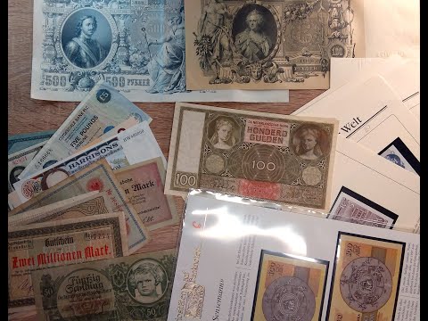 Видео: Пополнение банкнот в нашу коллекцию - август 2024 - часть 3 - New banknotes for our collection