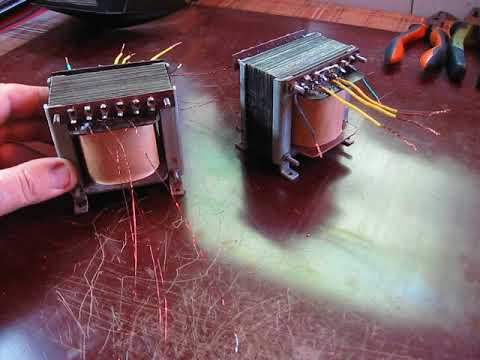 Видео: Трансформаторы выходные для лампового усилителя.