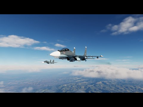 Видео: DCS World. Мод Су-30СМ. Взлет/Посадка.