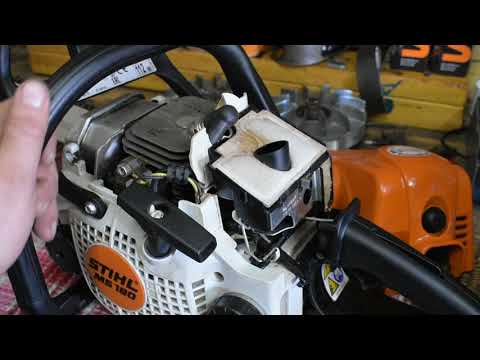 Видео: STIHL MS-180 разбираем фильтр и немножко о Дружбе.